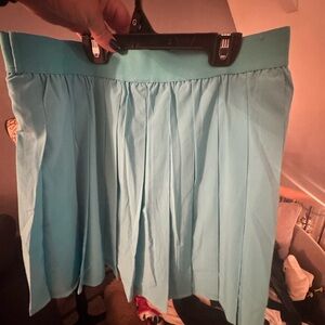 NWOT Blue Pleated Skirt